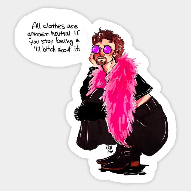 GENDER NEUTRAL CLOTHES Sticker by giuliarenzi